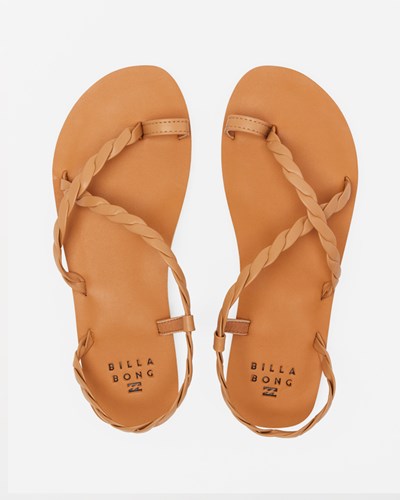 Billabong Agua Waves Páskové Sandals Tan | QVSODF-520