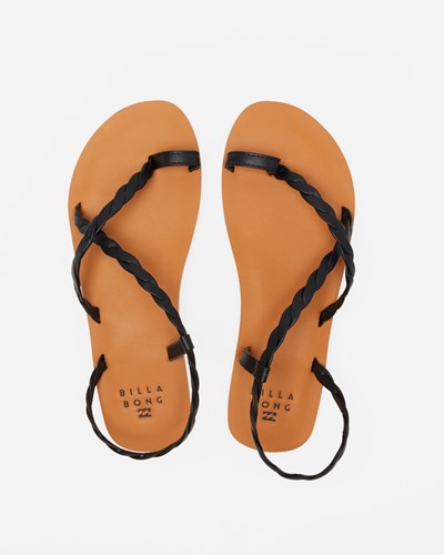 Billabong Agua Waves Páskové Sandals Černé | ASJPTL-642