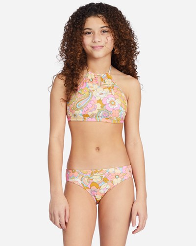 Billabong Ain't She A Beaut High-Neck Bikiny Set Multi | XFPUAY-587