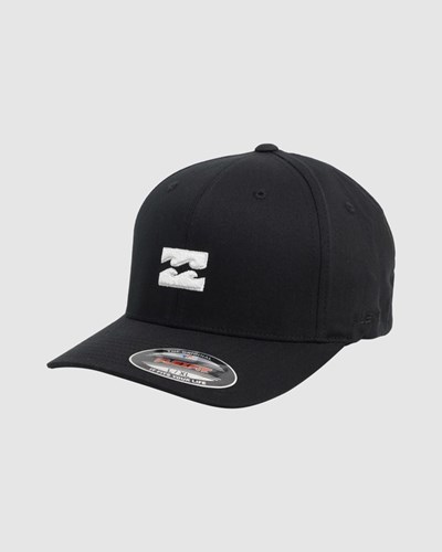Billabong All Day Flexfit Hat Black/White | ZVUKWP-793