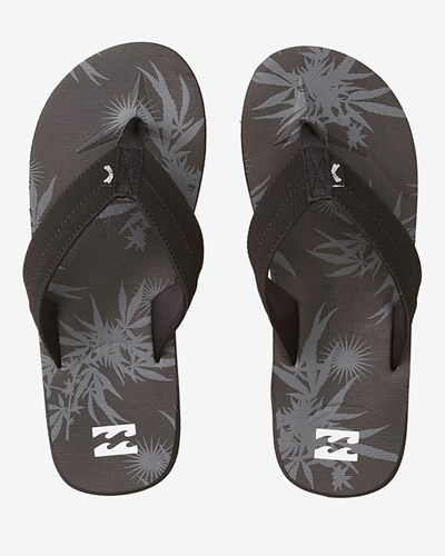 Billabong All Day Impact Print Slip-On Sandals Černé | FKNWYT-538