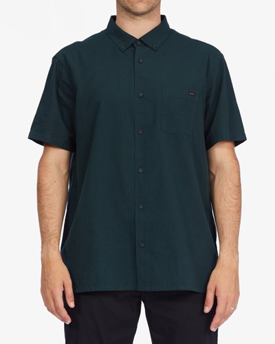Billabong All Day Krátké Sleeve Shirt Tmavě | WQBDNX-530