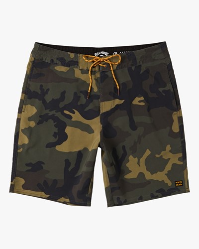 Billabong All Day Lo Tides Boardshorts 17" Maskáčové | UNOEZS-534
