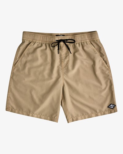 Billabong All Day Overdyed Layback Boardshorts 17" Sand | SDFONY-896