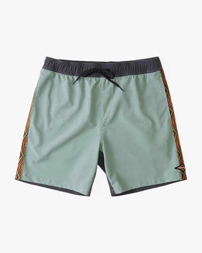 Billabong All Day Pigment Layback Boardshorts 17" Sage | DSIBVY-209