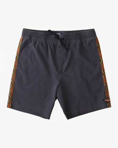 Billabong All Day Pigment Layback Boardshorts 17" Raven | XBCUTZ-024
