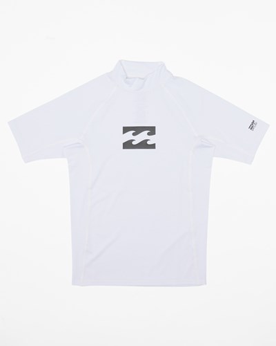 Billabong All Day Unity Surf Tee Bílé | FZOJCI-367