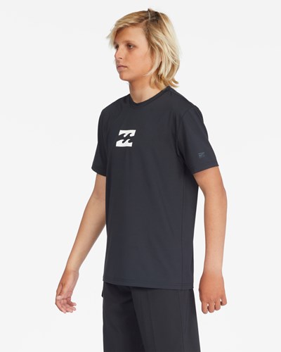 Billabong All Day Wave Loose Fit Krátké Sleeve Surf Tee Černé | USGQJR-153
