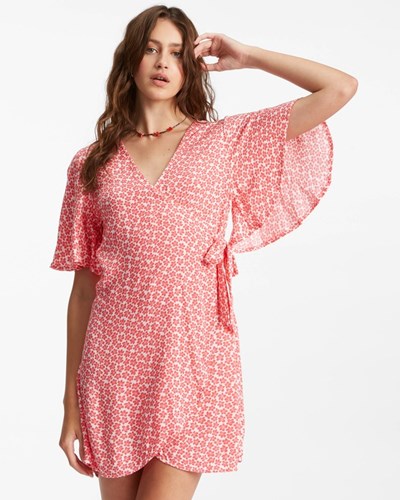 Billabong All For You Mini Wrap Šaty Fuego | JZMHQG-504