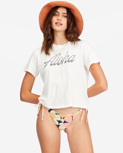 Billabong Aloha Baby Krátké Sleeve T-Shirt Salt Crystal | FWOGRT-705
