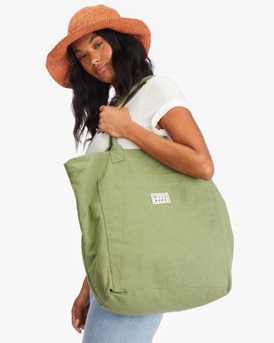 Billabong Along The Way Platene Tote Bag Army | ESJZLB-526