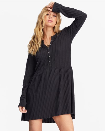 Billabong Always Lounging Šaty Černé | FUDRXZ-409