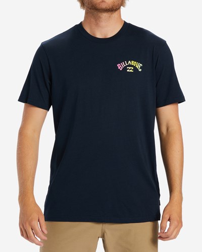 Billabong Arch Fill Krátké Sleeve T-Shirt Tmavě Blankyt | DWXFES-398