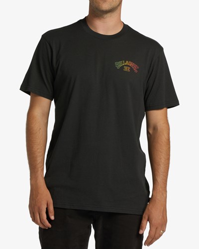 Billabong Arch Fill Krátké Sleeve T-Shirt Černé | IYTXHQ-843