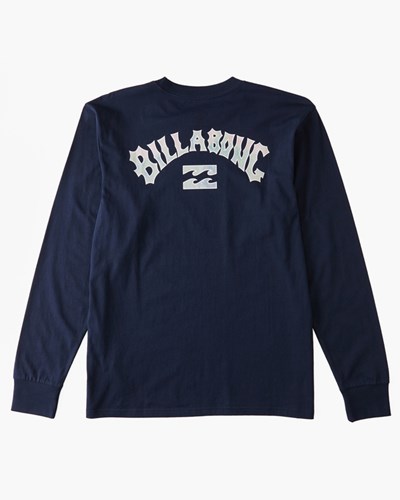 Billabong Arch Fill Long Sleeve T-Shirt Tmavě Blankyt | HRXKPW-135