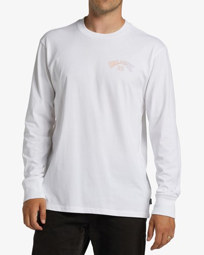 Billabong Arch Fill Long Sleeve T-Shirt Bílé | KRSPAT-439