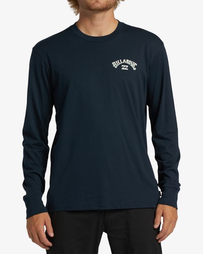 Billabong Arch Fill Long Sleeve T-Shirt Tmavě Blankyt | RKILFJ-576