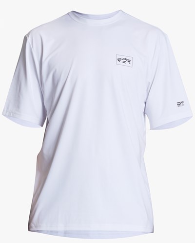 Billabong Arch Mesh Loose Fit UPF 50+ Krátké Sleeve Surf Tee Bílé | MKJEVQ-371
