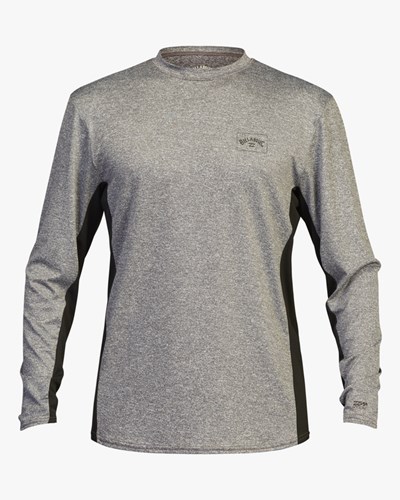 Billabong Arch Mesh UPF 50+ Long Sleeve Rashguard Šedé | NOXKTG-450