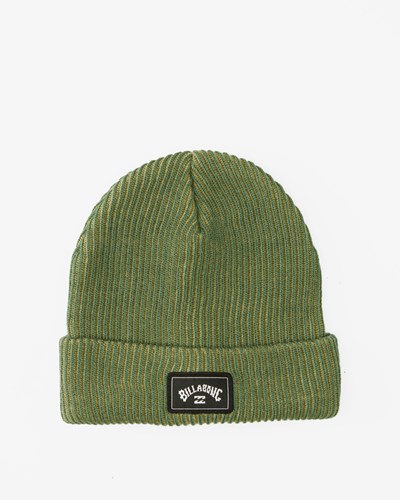 Billabong Arch Patch Knit Beanie Evergreen | MLQSXF-071