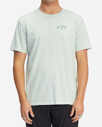 Billabong Arch Wave Washed Krátké Sleeve T-Shirt Seaglass | FCXANJ-394