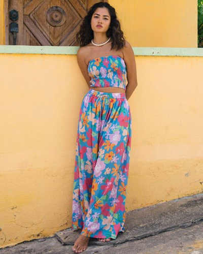 Billabong Back In Five Široké-Leg Pants Multi | URXKGE-092