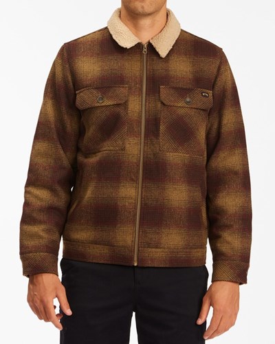 Billabong Barlow Sherpa Trucker Jacket Káva | HKBVQD-078