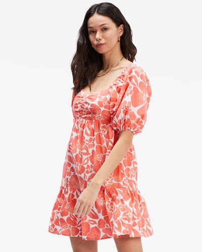 Billabong Be Mine Babydoll Šaty Oranžové | KQSTHD-791