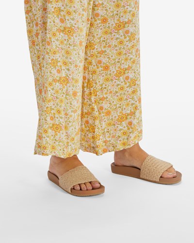 Billabong Beach Side Pantofle Sandals Tan | YRXTLG-193