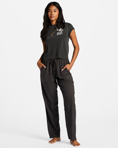 Billabong Beachy Keen Woven Pant Černé | IPDBMZ-860