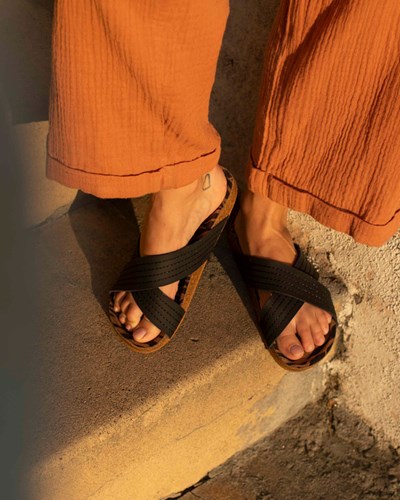 Billabong Bella Vista Double Páskové Sandals Černé | SBUKLP-430