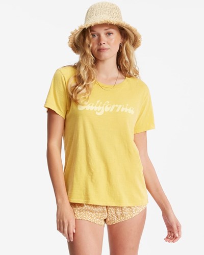 Billabong Best Coast Boyfriend T-Shirt Sunburst | TBSYUP-709