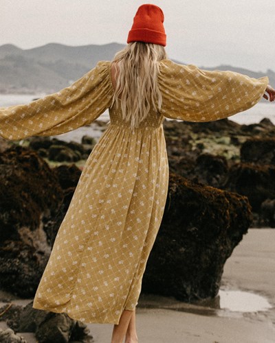 Billabong Better Days Long Sleeve Midi Šaty Multi 1 | SGLBQN-706