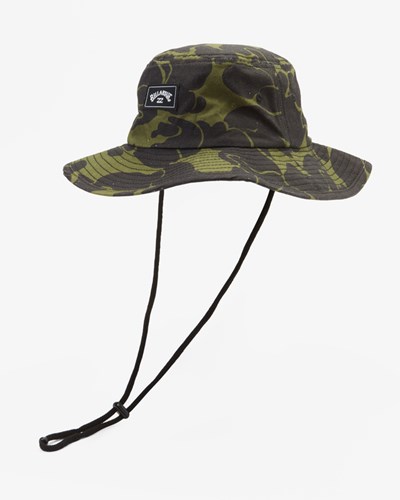 Billabong Big John Print Surf Safari Hat Zelene Maskáčové | JNWERQ-745