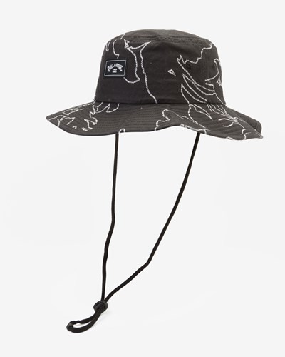 Billabong Big John Print Surf Safari Hat Černé Bílé | LMUVCT-580