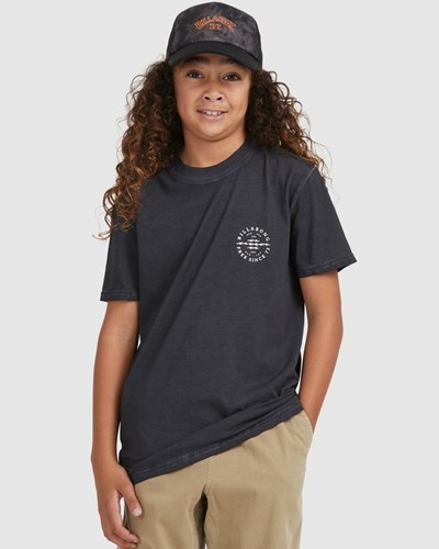Billabong Big Wave Dan Krátké Sleeve T-Shirt Černé | LSIJOH-379
