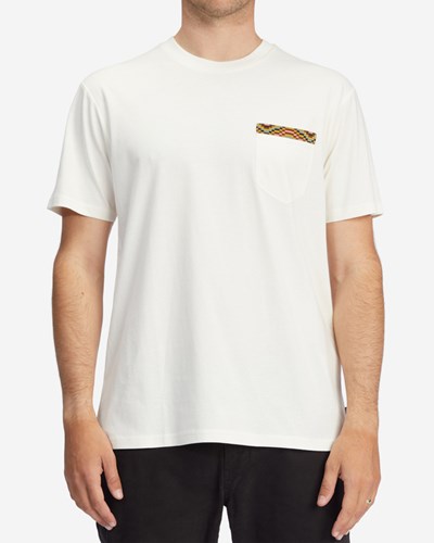 Billabong Brainwave Pocket T-Shirt Bílé | JAXFSB-107
