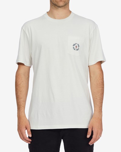Billabong Brig Pocket T-Shirt Bílé | CFBEIQ-954