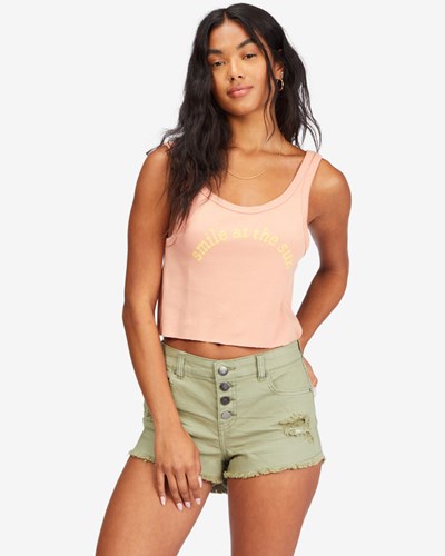 Billabong Buttoned Up Denim Shorts Army | VUPYNI-736