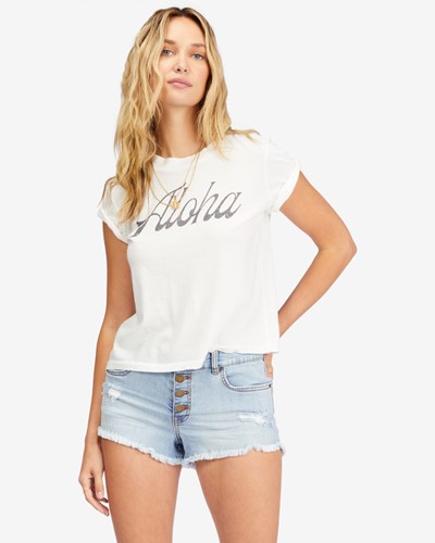 Billabong Buttoned Up Denim Shorts Indigo | ACZJBP-825