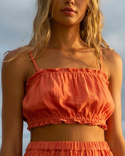 Billabong By The Beach Crop Top Růžové | IGYCQT-783