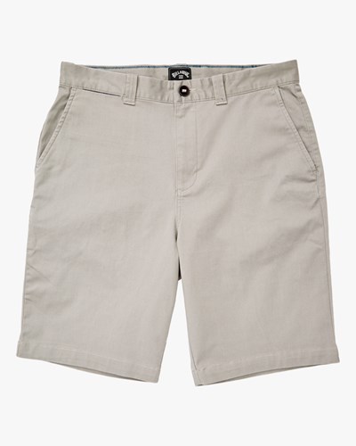 Billabong Carter Stretch Shorts 21" Šedé | FRPLDX-678