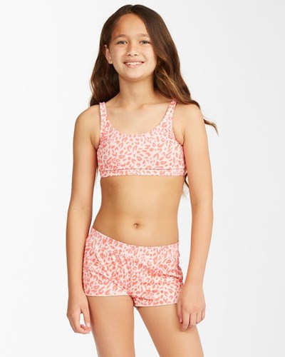 Billabong Chase The Wild Animal Print Boardshorts Just Peachy | REOLDZ-372