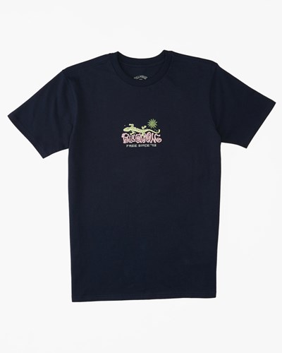 Billabong Chest Pack Krátké Sleeve T-Shirt Tmavě Blankyt | ARNDUQ-920