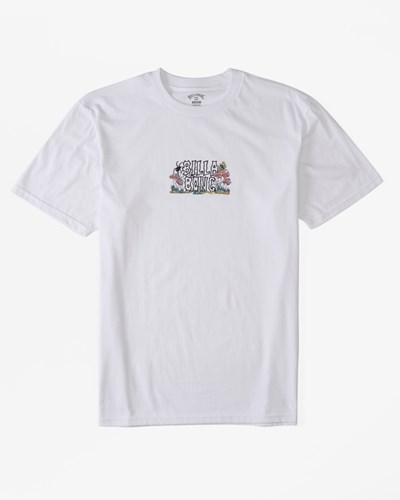 Billabong Chest Pack Krátké Sleeve T-Shirt Bílé | CQJUKN-145