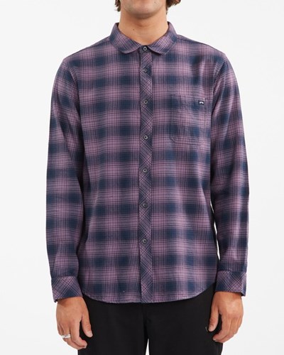 Billabong Coastline Flannel Shirt Fialové | MDZTIE-493