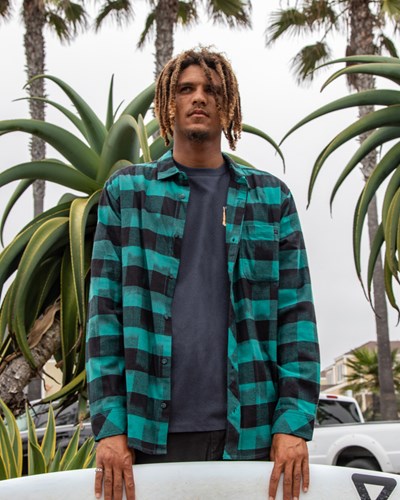 Billabong Coastline Flannel Shirt Marine | VXUQKM-830