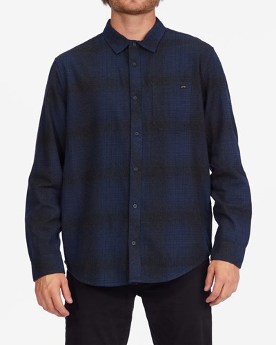 Billabong Coastline Flannel Shirt Tmavě Blankyt | PWYFMG-248