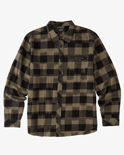 Billabong Coastline Flannel Shirt Černé | UOQGIL-207