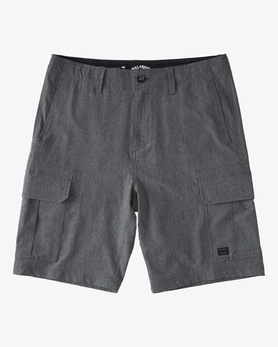 Billabong Combat BBO Submersible Walkshorts 21" Charcoal Heather | MPDWGF-683